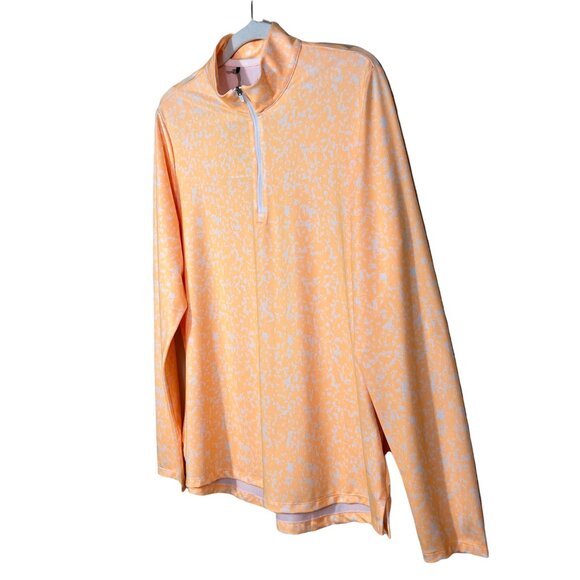 Adidas Printed Aeroready 1/4 Zip Golf Pullover Acid Orange Women’s Large - Picture 14 of 15